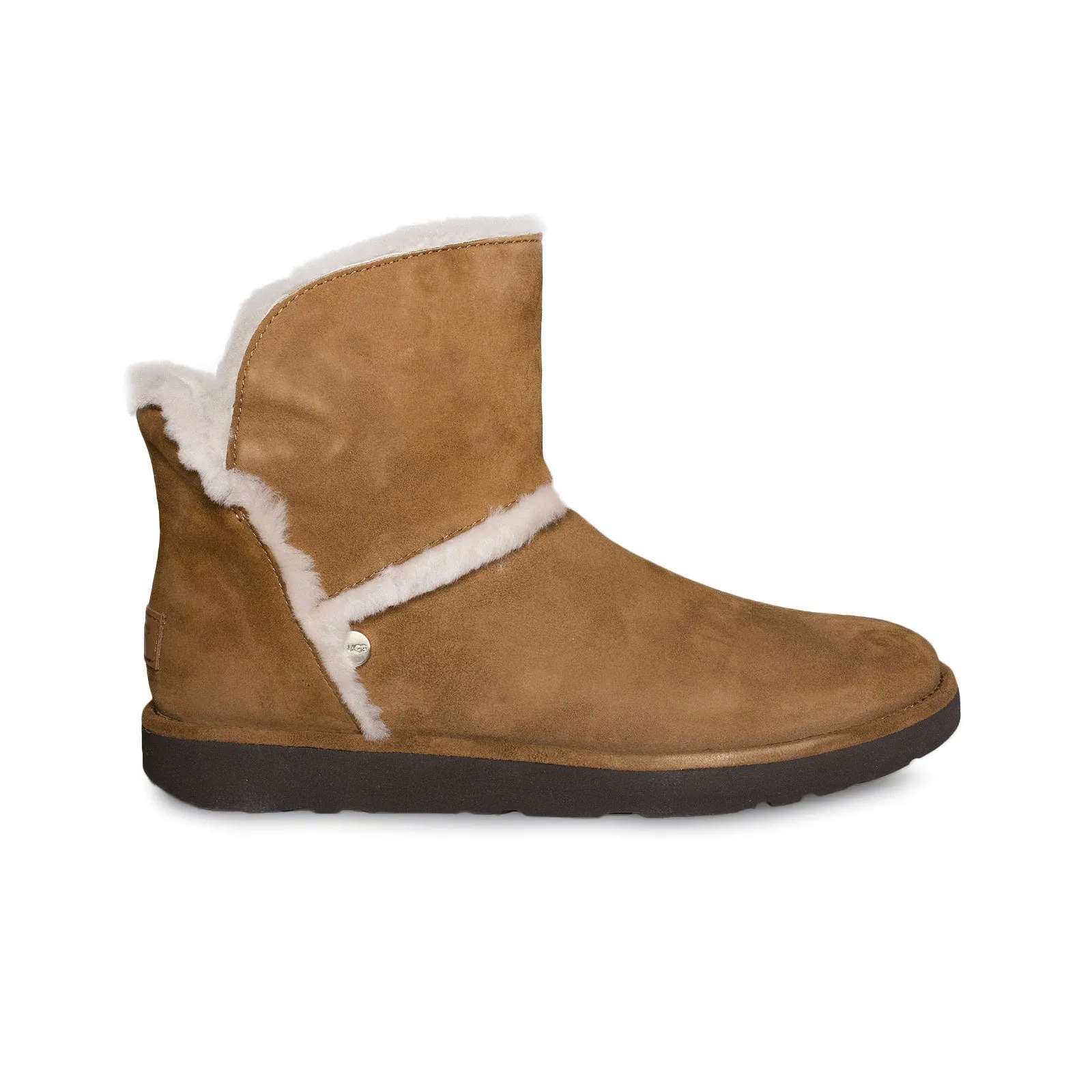 UGG Luxe Spill Seam Mini Chestnut Boots - Women's