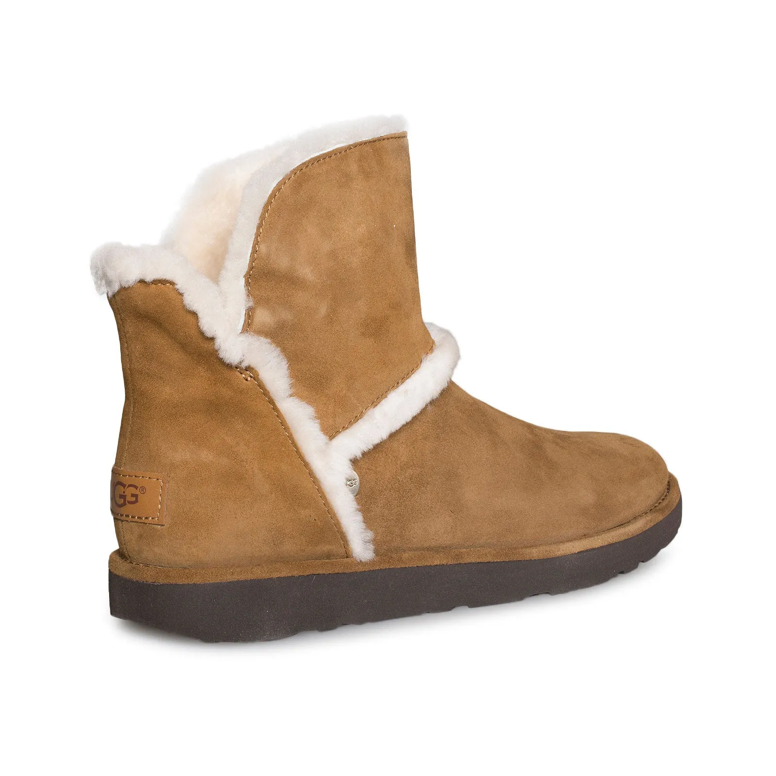 UGG Luxe Spill Seam Mini Chestnut Boots - Women's