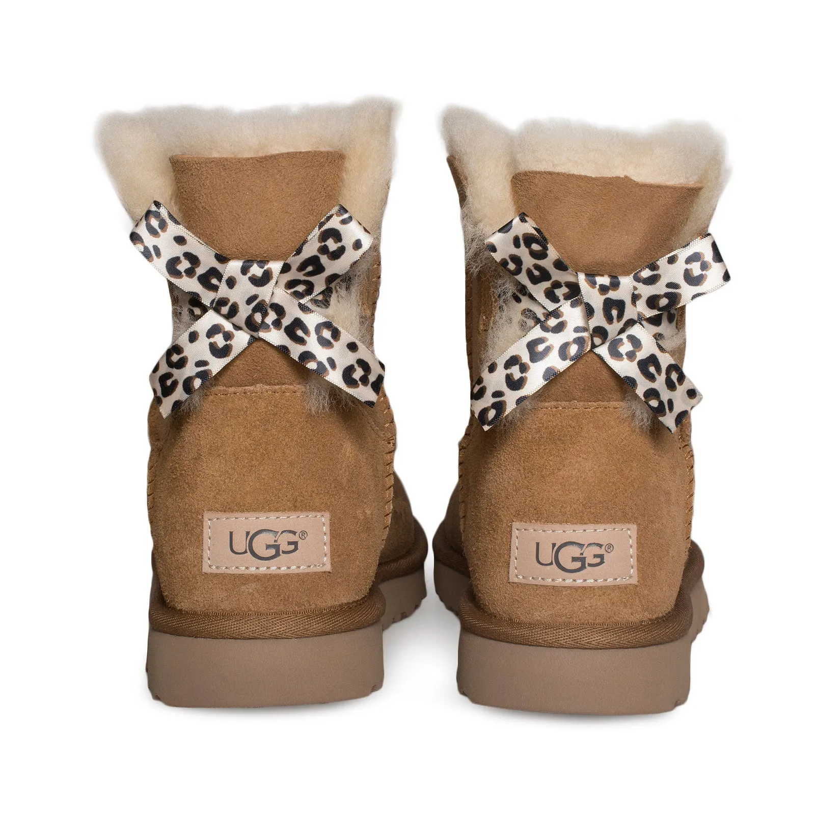 UGG Mini Bailey Bow II Exotic Chestnut Boots - Women's