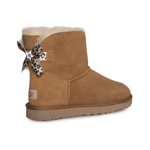 UGG Mini Bailey Bow II Exotic Chestnut Boots - Women's