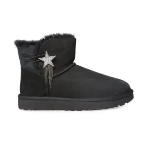 UGG Mini Bailey Star Black Boots - Women's