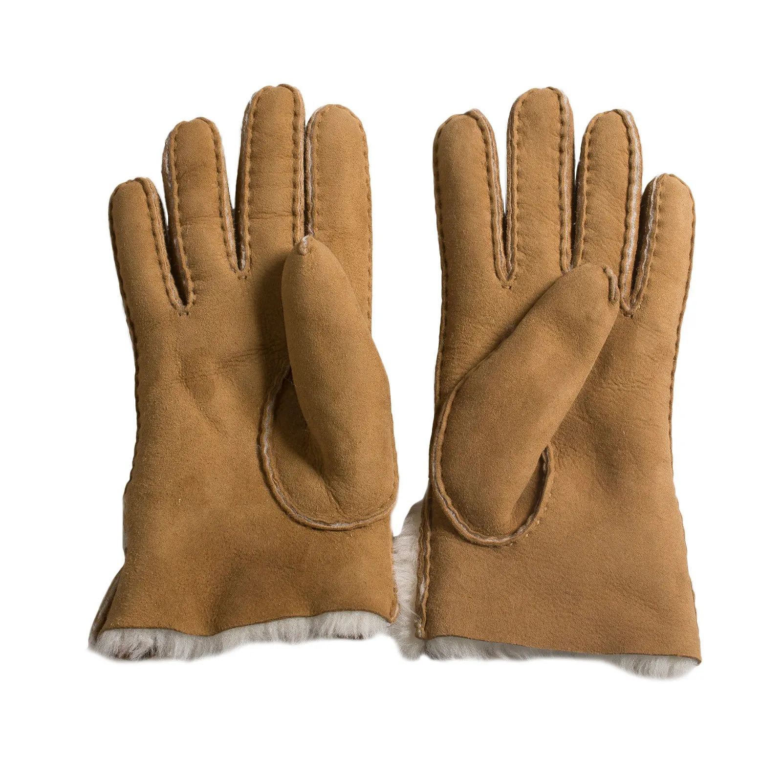 UGG Sheepskin Bow Chestnut Gloves - Women's