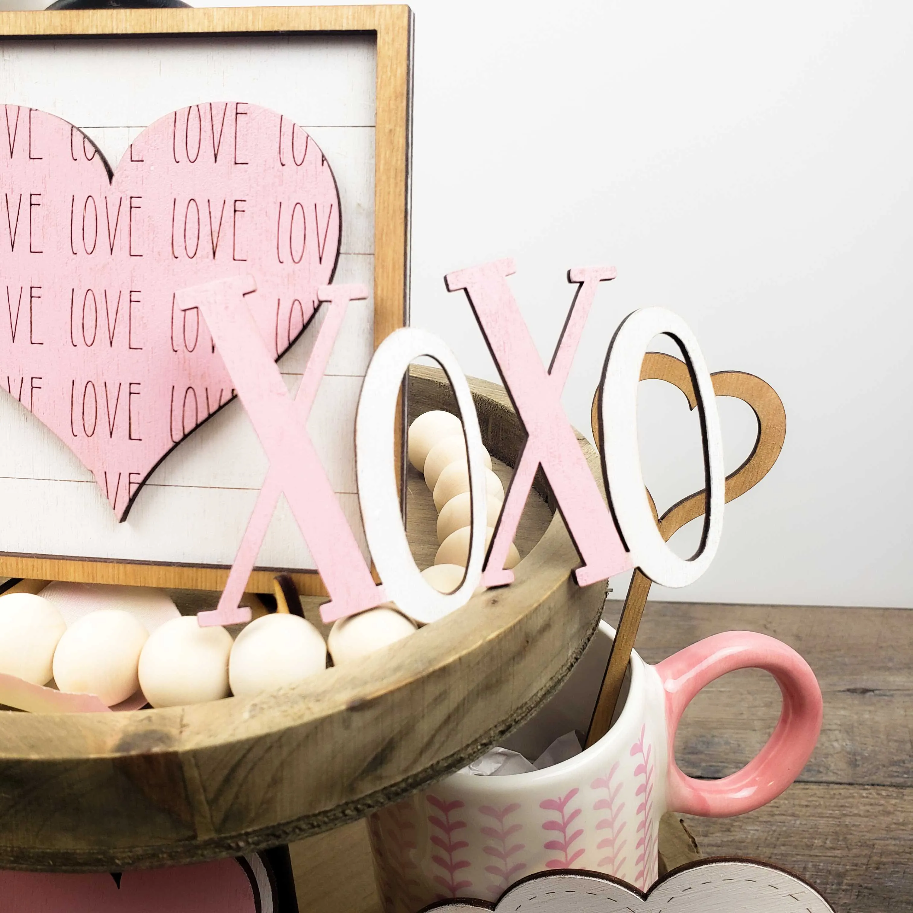 Valentine Tiered Tray Signs