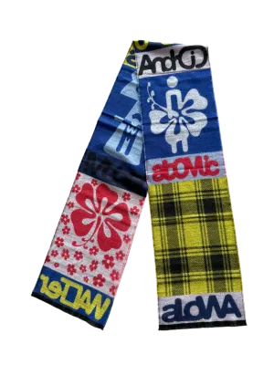 Walter Van Beirendonck Alowa Scarf Flame Scarlet / Blue