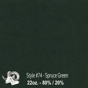 Wool Swatch - 74- Spruce Green