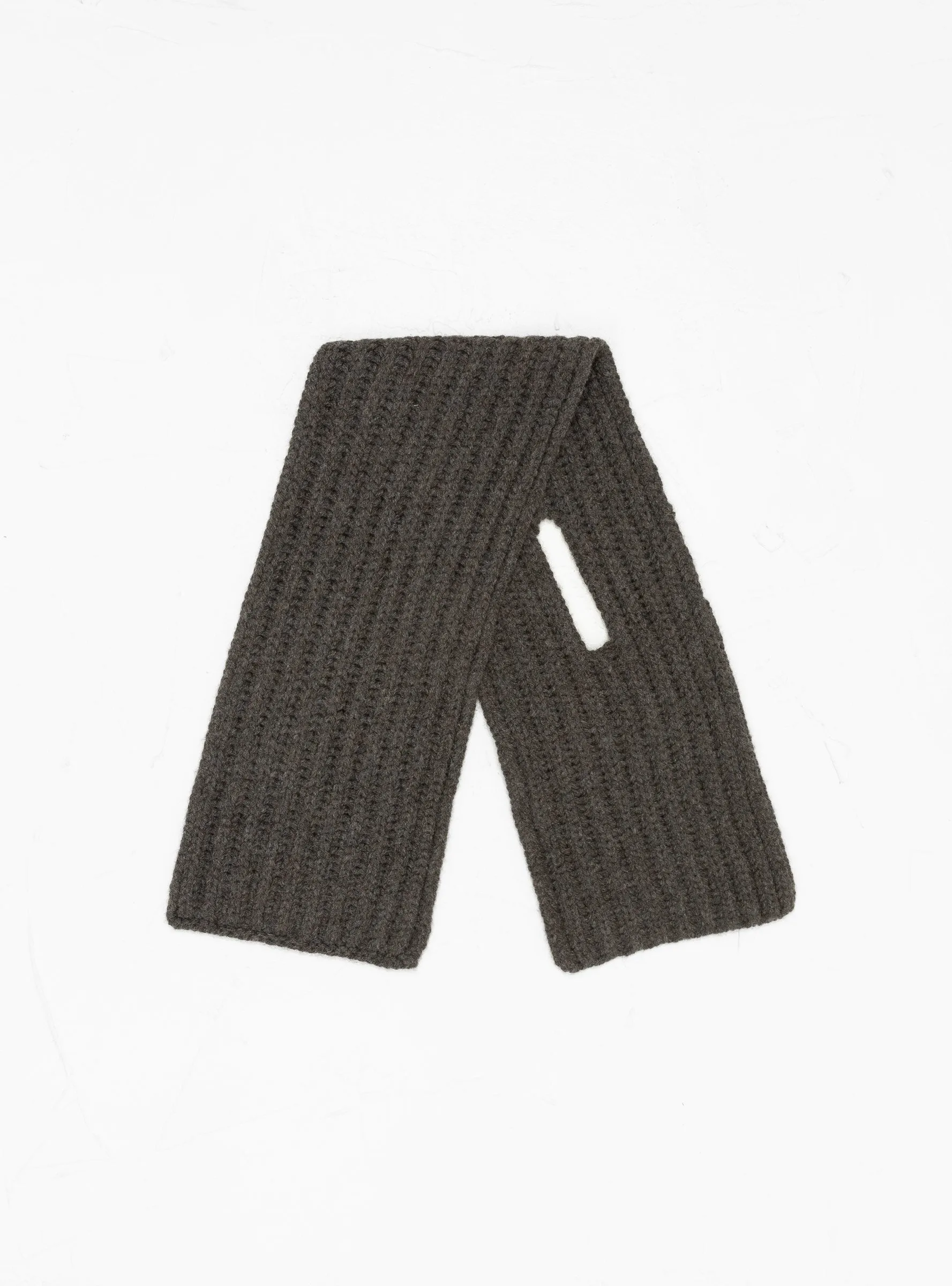 Yak Cross Scarf Charcoal