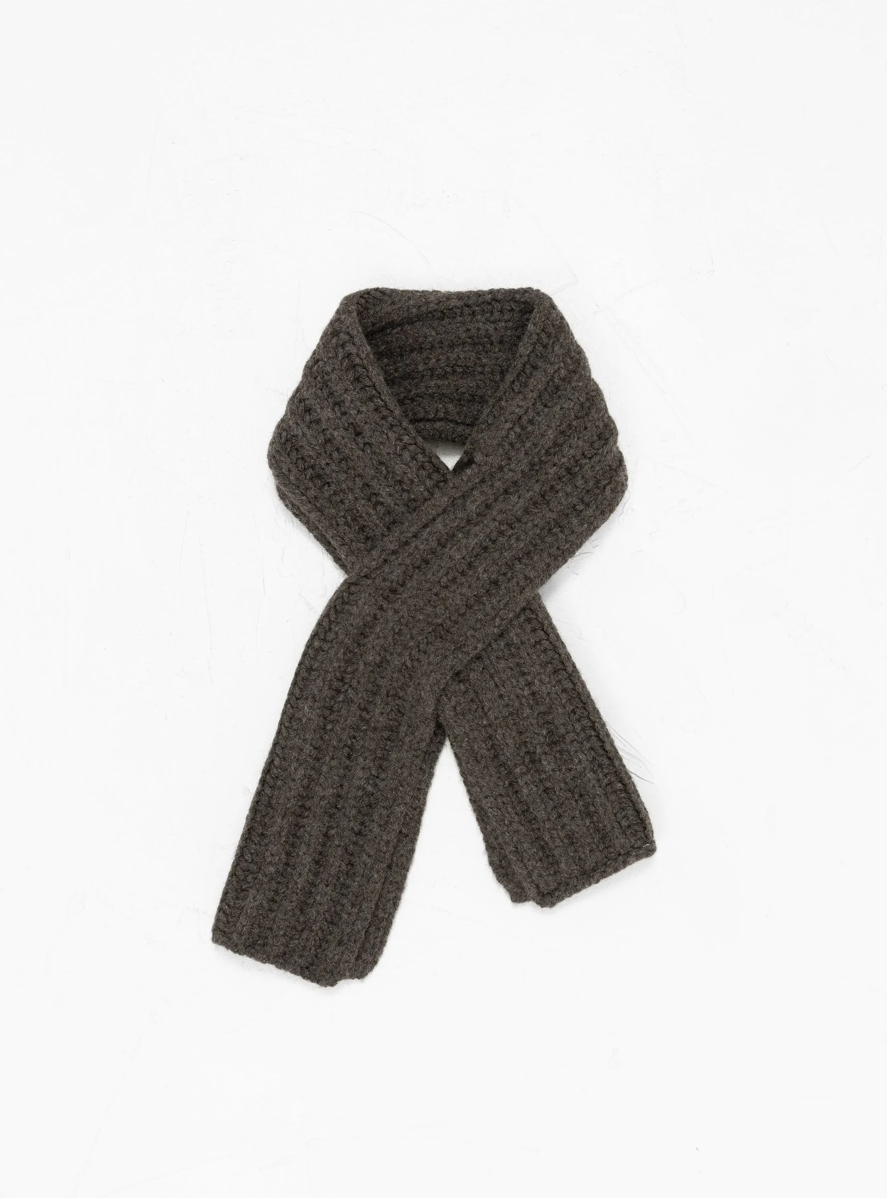 Yak Cross Scarf Charcoal